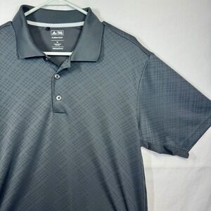 Adidas ClimaCool Golf Polo Shirt Moisture Wicking Athletic Black Sz‎ Medium